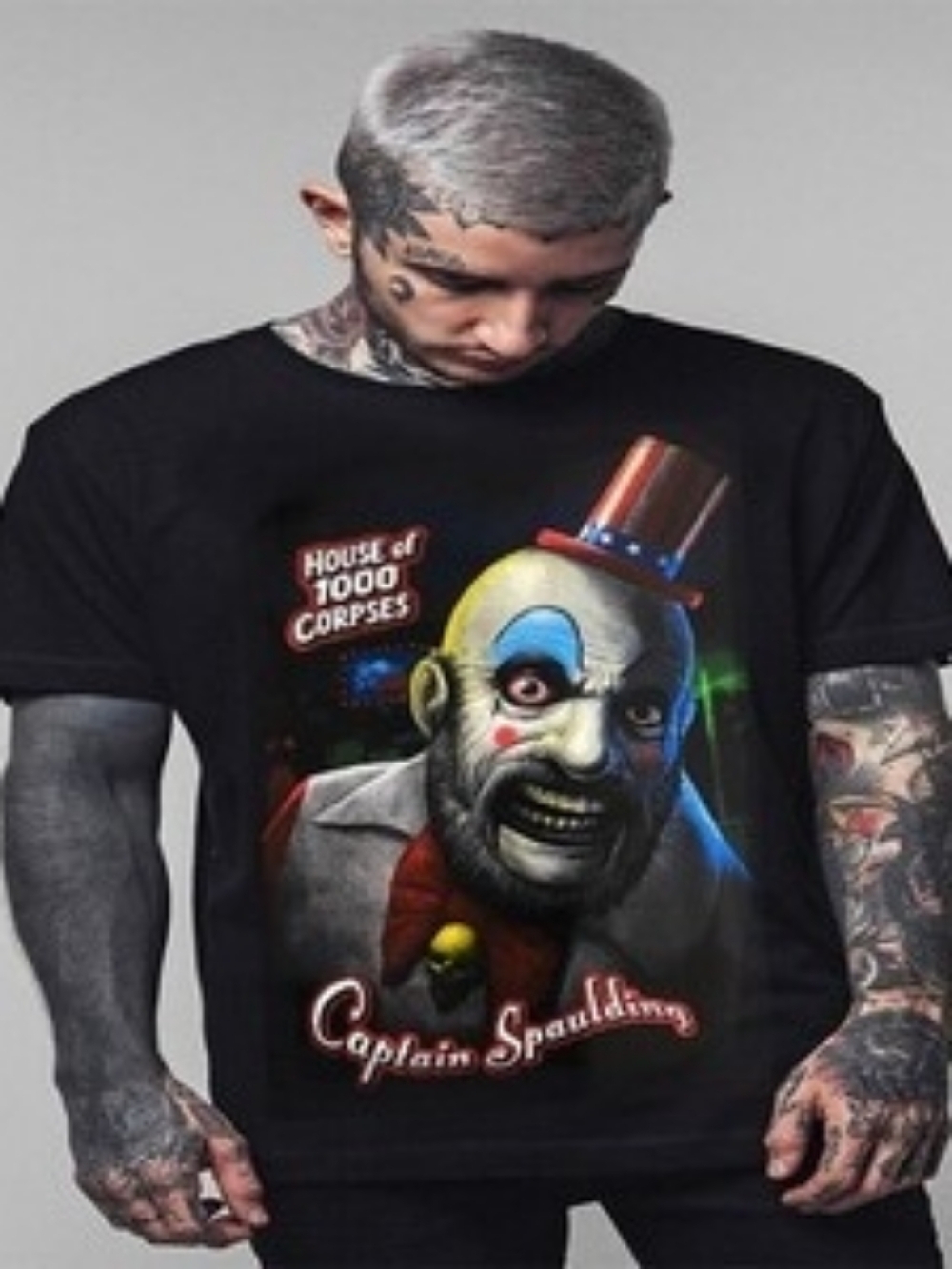🤡 HOUSE OF 1000 CORPSES: Captain Spaulding Graphic Tee Size S 🤡